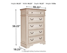 Load image into Gallery viewer, Realyn Five Drawer Chest