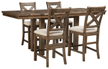 Load image into Gallery viewer, Moriville Counter Height Dining Table and 4 Barstools
