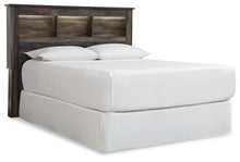 Load image into Gallery viewer, Drystan Queen/Full Bookcase Headboard Bed with Mirrored Dresser, Chest and Nightstand