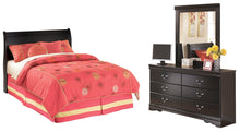 Load image into Gallery viewer, Huey Vineyard Full Sleigh Headboard Bed with Mirrored Dresser