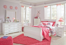 Load image into Gallery viewer, Anarasia Full Sleigh Bed with Mirrored Dresser, Chest and Nightstand