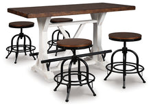 Load image into Gallery viewer, Valebeck Counter Height Dining Table and 4 Barstools