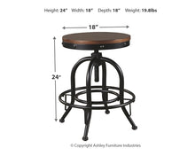 Load image into Gallery viewer, Valebeck Counter Height Dining Table and 4 Barstools