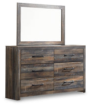 Load image into Gallery viewer, Drystan Full Bookcase Bed with 4 Storage Drawers with Mirrored Dresser, Chest and Nightstand