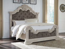 Load image into Gallery viewer, Bruchandi King Upholstered Panel Bed
