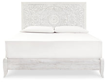 Load image into Gallery viewer, Paxberry King Panel Bed with Mirrored Dresser