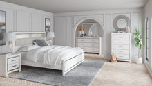 Load image into Gallery viewer, Altyra King Bookcase Headboard Bed with Mirrored Dresser