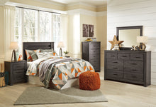 Load image into Gallery viewer, Brinxton Full Panel Headboard Bed with Mirrored Dresser