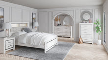 Load image into Gallery viewer, Altyra Queen Panel Bookcase Bed with Mirrored Dresser, Chest and Nightstand