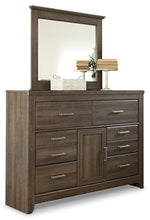 Load image into Gallery viewer, Juararo King/California King Panel Headboard Bed with Mirrored Dresser