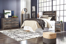 Load image into Gallery viewer, Drystan Queen Panel Headboard Bed with Mirrored Dresser, Chest and Nightstand