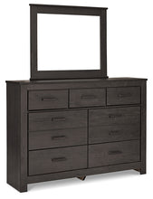 Load image into Gallery viewer, Brinxton King Panel Bed with Mirrored Dresser and Nightstand