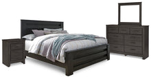 Load image into Gallery viewer, Brinxton King Panel Bed with Mirrored Dresser and Nightstand