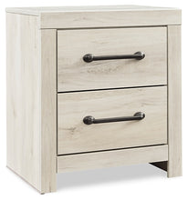Load image into Gallery viewer, Cambeck Queen Panel Bed with 2 Storage Drawers with Mirrored Dresser and Nightstand