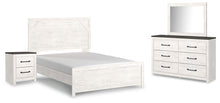 Load image into Gallery viewer, Gerridan Queen Panel Bed with Mirrored Dresser and Nightstand