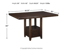 Load image into Gallery viewer, Haddigan Counter Height Dining Table and 6 Barstools