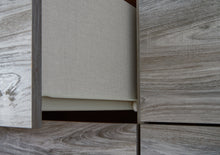 Load image into Gallery viewer, Bronyan Queen Panel Bed with Mirrored Dresser, Chest and Nightstand