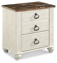 Load image into Gallery viewer, Willowton King Sleigh Bed with Mirrored Dresser and Nightstand