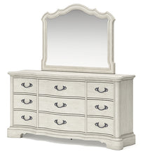 Load image into Gallery viewer, Arlendyne California King Upholstered Bed with Mirrored Dresser, Chest and Nightstand