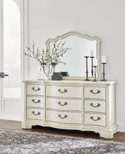 Load image into Gallery viewer, Arlendyne California King Upholstered Bed with Mirrored Dresser, Chest and Nightstand