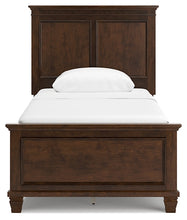 Load image into Gallery viewer, Danabrin Twin Panel Bed with Mirrored Dresser, Chest and Nightstand