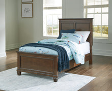 Load image into Gallery viewer, Danabrin Twin Panel Bed with Mirrored Dresser, Chest and Nightstand