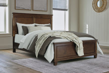 Load image into Gallery viewer, Danabrin Queen Panel Bed with Mirrored Dresser, Chest and Nightstand
