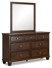 Load image into Gallery viewer, Danabrin California King Panel Bed with Mirrored Dresser