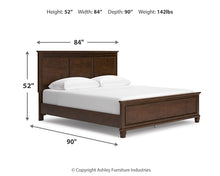 Load image into Gallery viewer, Danabrin California King Panel Bed with Mirrored Dresser