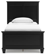 Load image into Gallery viewer, Lanolee Twin Panel Bed with Mirrored Dresser, Chest and Nightstand