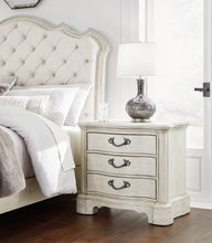 Load image into Gallery viewer, Arlendyne King Upholstered Bed with Mirrored Dresser, Chest and Nightstand