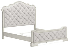 Load image into Gallery viewer, Arlendyne King Upholstered Bed with Mirrored Dresser