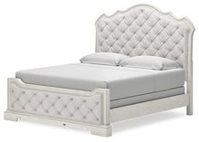 Load image into Gallery viewer, Arlendyne King Upholstered Bed with Mirrored Dresser