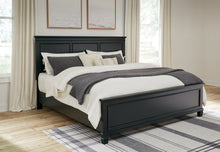 Load image into Gallery viewer, Lanolee King Panel Bed with Mirrored Dresser and Nightstand