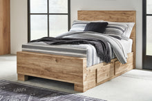 Load image into Gallery viewer, Hyanna Full Panel Bed with Storage with Mirrored Dresser, Chest and Nightstand