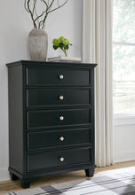 Load image into Gallery viewer, Lanolee Full Panel Bed with Mirrored Dresser, Chest and Nightstand