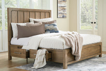 Load image into Gallery viewer, Cabalynn King Panel Bed with Storage with Mirrored Dresser
