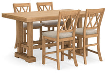 Load image into Gallery viewer, Havonplane Counter Height Dining Table and 4 Barstools