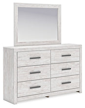Load image into Gallery viewer, Cayboni King Panel Bed with Mirrored Dresser