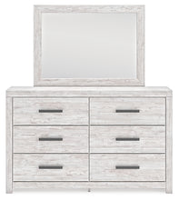 Load image into Gallery viewer, Cayboni King Panel Bed with Mirrored Dresser