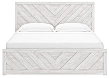Load image into Gallery viewer, Cayboni King Panel Bed with Mirrored Dresser