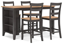 Load image into Gallery viewer, Gesthaven Counter Height Dining Table and 4 Barstools
