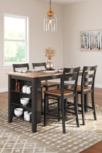Load image into Gallery viewer, Gesthaven Counter Height Dining Table and 4 Barstools