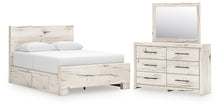 Load image into Gallery viewer, Lawroy Queen Panel Bed with Mirrored Dresser