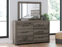 Load image into Gallery viewer, Graystorm King Panel Bed with Mirrored Dresser