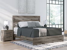 Load image into Gallery viewer, Graystorm King Panel Bed with Mirrored Dresser