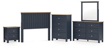 Load image into Gallery viewer, Landocken Full Panel Headboard with Mirrored Dresser, Chest and Nightstand