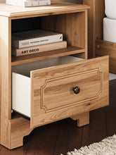 Load image into Gallery viewer, Aleaport King Panel Bed with Mirrored Dresser and Nightstand
