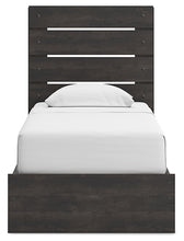 Load image into Gallery viewer, Hollivern Twin Panel Bed with Storage with Mirrored Dresser and Nightstand