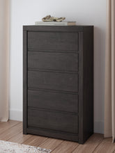 Load image into Gallery viewer, Fraluna King Panel Bed with Mirrored Dresser, Chest and Nightstand